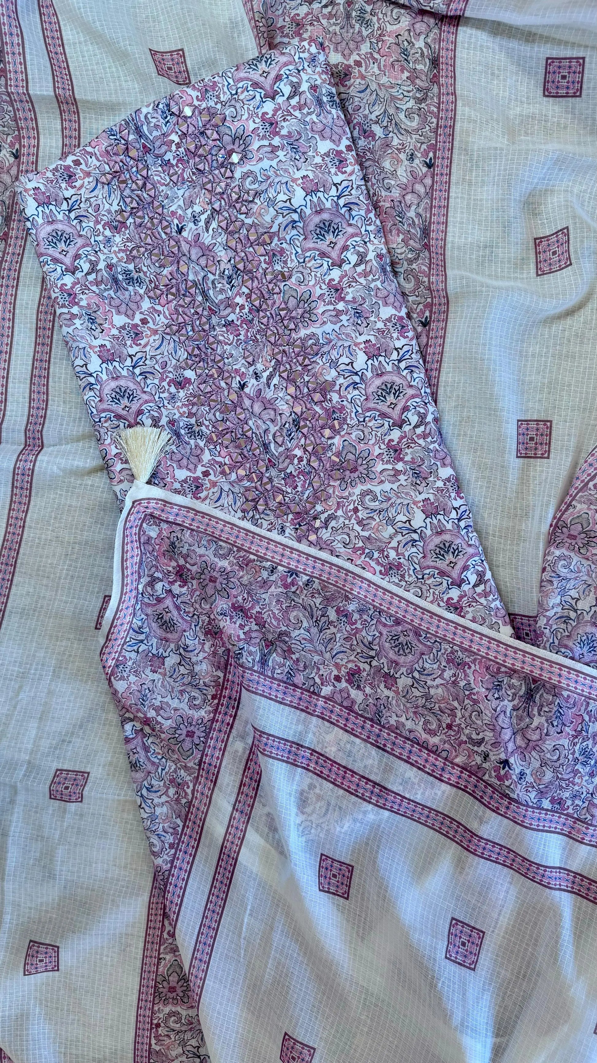 Women Mul Cotton Printed Suit Dress Material