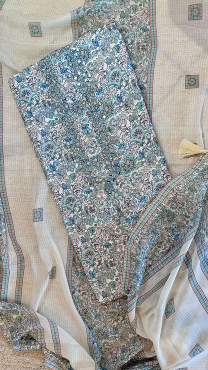 Women Mul Cotton Printed Suit Dress Material