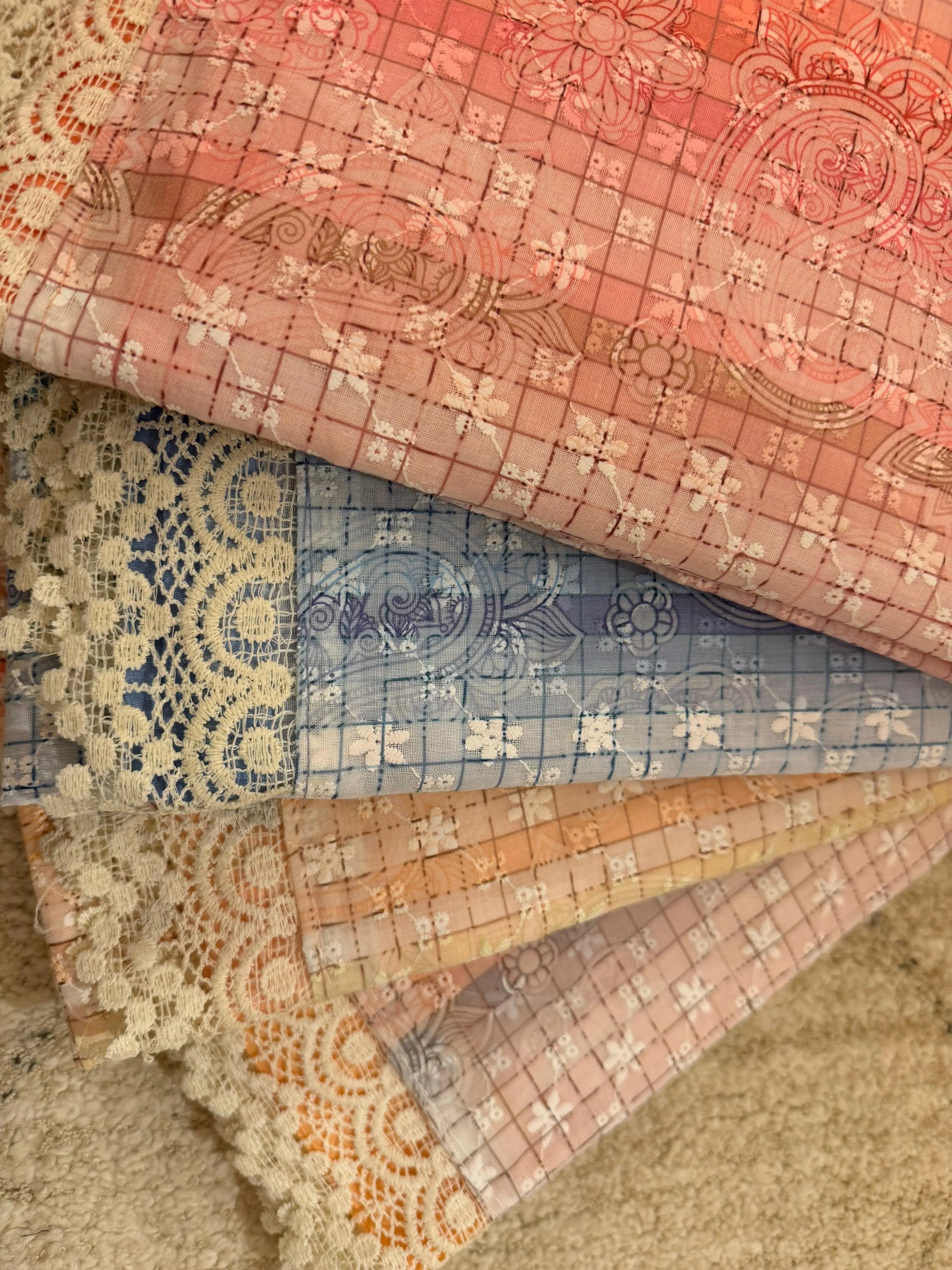 Women Pure Cotton Chikankari Suit Dress Material Collection 