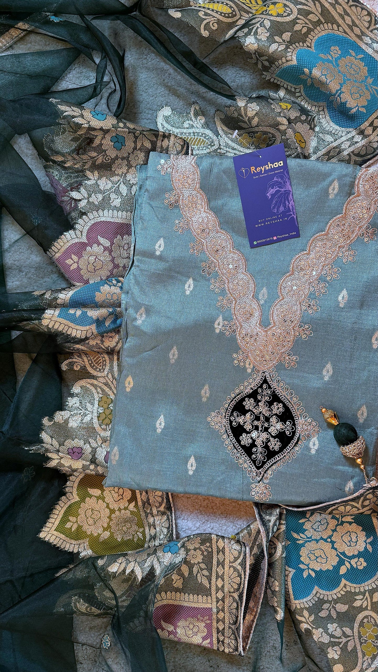 Jacquard Tissue Suit Dress Material