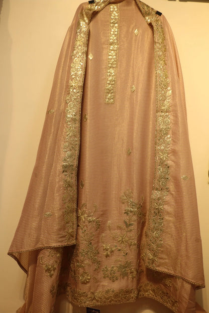 Title: Organza Fabric with Intricate Embroidery Reyshaa